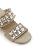 细节 - 点击放大 - PEDRO GARCÍA - Wendy 45 Swarovski Crystal Embellished Wedge Sandals