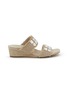 首图 - 点击放大 - PEDRO GARCÍA - Wendy 45 Swarovski Crystal Embellished Wedge Sandals