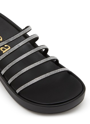细节 - 点击放大 - PEDRO GARCÍA - Laryn 20 Crystal Pavé Strap Heeled Sandals