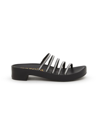 首图 - 点击放大 - PEDRO GARCÍA - Laryn 20 Crystal Pavé Strap Heeled Sandals
