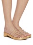 模特儿示范图 - 点击放大 - PEDRO GARCÍA - Laryn 20 Crystal Pavé Strap Heeled Sandals