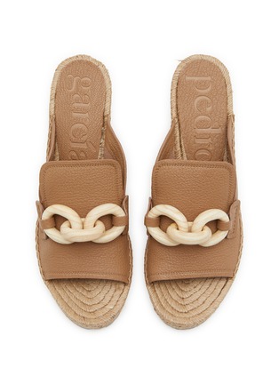 细节 - 点击放大 - PEDRO GARCÍA - Oliveta 85 Leather Espadrille Mules