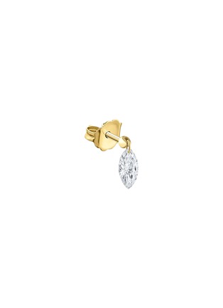 首图 - 点击放大 - MARIA TASH - Floating Marquise Diamond Charm 18K Gold Single Stud Earring