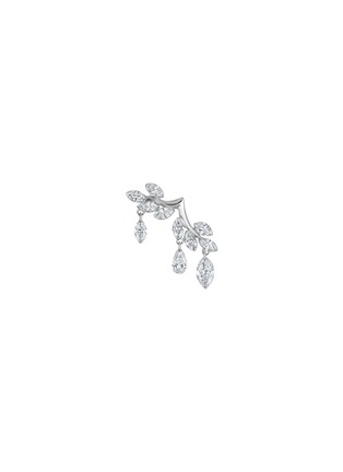 首图 - 点击放大 - MARIA TASH - Vine Garland Diamond 18K White Gold Threaded Single Stud Earring — Right