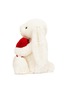 Detail View - 点击放大 - JELLYCAT - Original Bashful Red Love Heart Bunny