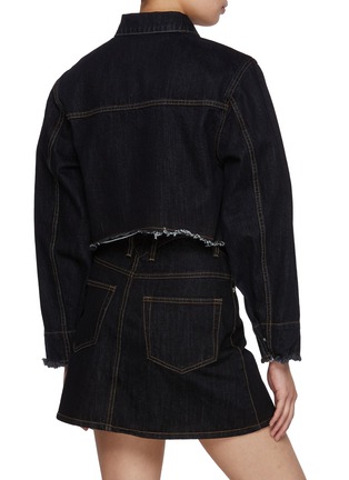 背面 - 点击放大 - WE11DONE - Raw Edge Dark Wash Denim Jacket