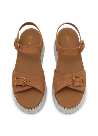 细节 - 点击放大 - CHLOÉ - Nama Platform Suede Sandals