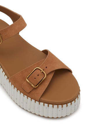 细节 - 点击放大 - CHLOÉ - Nama Platform Suede Sandals