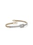 细节 - 点击放大 - JOHN HARDY - Love Knot 14K Gold Diamond Pavé Chain Double Row Lobster Clasp Bracelet — Size US