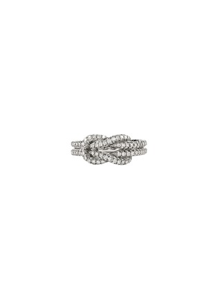 首图 - 点击放大 - JOHN HARDY - Love Knit Silver Diamond Pavé Ring — Size 7
