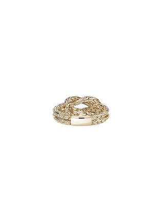 细节 - 点击放大 - JOHN HARDY - Love Knot 14K Gold Diamond Pavé Ring — Size 7