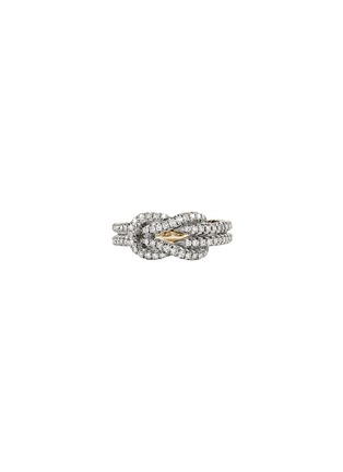 首图 - 点击放大 - JOHN HARDY - Love Knot 14K Gold Diamond Pavé Ring — Size 7