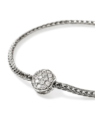 细节 - 点击放大 - JOHN HARDY - JH Essentials Silver Diamond Pavé Lobster Clasp Bracelet — Size US