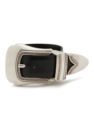 首图 - 点击放大 - 12450 - Western Buckle Leather Bangle