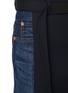  - SACAI - Hybrid Tailored Dark Wash Denim Shorts