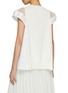 背面 - 点击放大 - SACAI - Poplin X Hybrid Sheer Shoulder Top