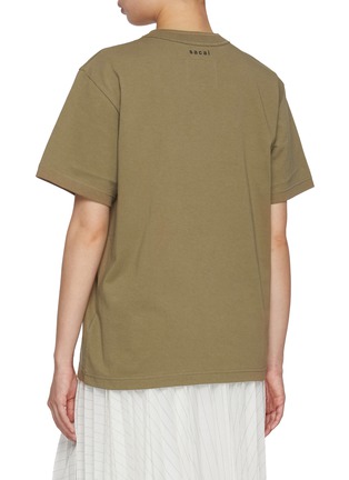 背面 - 点击放大 - SACAI - Flock Print Cotton T-shirt