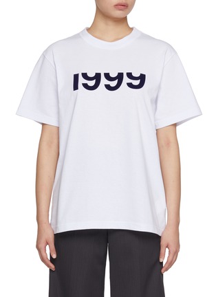 首图 - 点击放大 - SACAI - Flock Print Cotton T-shirt