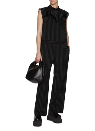 模特儿示范图 - 点击放大 - SACAI - Wool Silk Suiting Jumpsuit