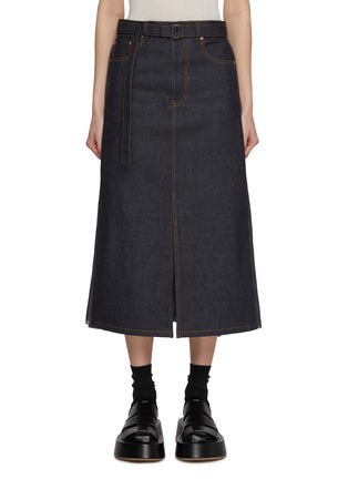 首图 - 点击放大 - SACAI - Sheek Back Dark Wash Skirt