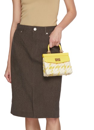正面 -点击放大 - RODO - Small Paris Wicker Leather Bag