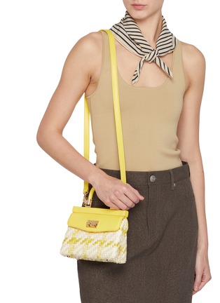 模特儿示范图 - 点击放大 - RODO - Small Paris Wicker Leather Bag