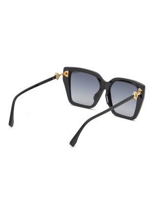 模特儿示范图 - 点击放大 - FENDI - FF Diamonds Acetate Square Sunglasses