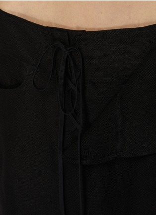  - YOHJI YAMAMOTO - 绑带迷你半身裙