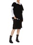 模特儿示范图 - 点击放大 - YOHJI YAMAMOTO - 绑带迷你半身裙