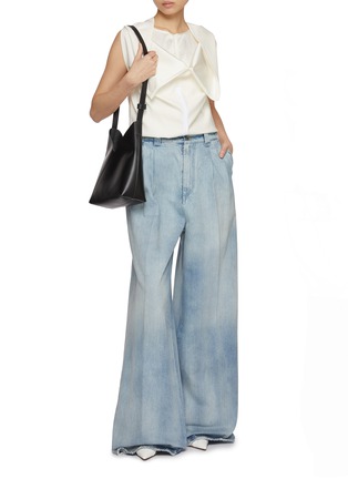 模特儿示范图 - 点击放大 - MM6 MAISON MARGIELA - 2-Way Sleeveless Satin Mini Dress