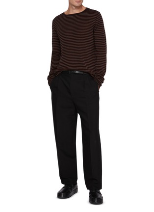模特儿示范图 - 点击放大 - THE ROW - Lillard Striped Sweater