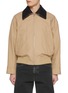 首图 - 点击放大 - BOTTEGA VENETA - Intrecciato Leather Collar Cotton Twill Blouson