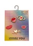 首图 - 点击放大 - CROCS - Valentines Lips Jibbitz Charm — Set Of 5