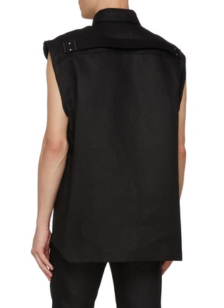 背面 - 点击放大 - RICK OWENS - 无袖衬衫夹克