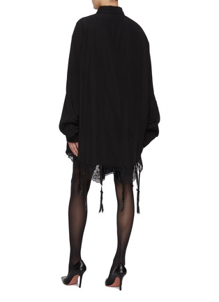 背面 - 点击放大 - BALENCIAGA - Lingerie Hem Button Up Shirt Dress