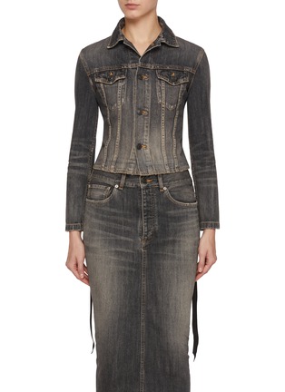 首图 - 点击放大 - BALENCIAGA - Lace Up Back Denim Jacket