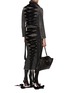模特儿示范图 - 点击放大 - BALENCIAGA - Lace Up Back Denim Pencil Skirt