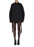 首图 - 点击放大 - BALENCIAGA - Lace Up Back Cotton Poplin Shirt Dress