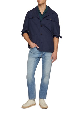 模特儿示范图 - 点击放大 - ZEGNA - Cotton Polo Shirt