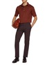 模特儿示范图 - 点击放大 - ZEGNA - Linen Polo Shirt