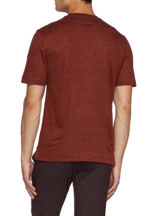 背面 - 点击放大 - ZEGNA - Short Sleeve Linen T-shirt