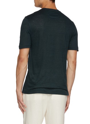 背面 - 点击放大 - ZEGNA - Short Sleeve Linen T-shirt