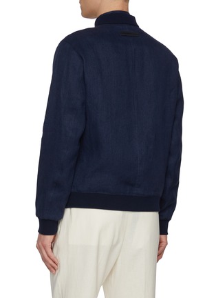 背面 - 点击放大 - ZEGNA - Stand Collar Linen Bomber Jacket