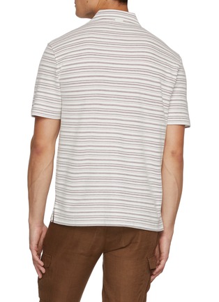背面 - 点击放大 - ZEGNA - Striped Polo Shirt