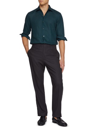 模特儿示范图 - 点击放大 - ZEGNA - Button Up Dress Shirt
