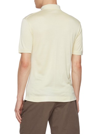 背面 - 点击放大 - ZEGNA - Short Sleeve Silk Polo Shirt