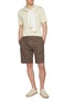 模特儿示范图 - 点击放大 - ZEGNA - Short Sleeve Silk Polo Shirt