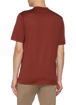 背面 - 点击放大 - ZEGNA - Lightweight Cotton Silk T-Shirt