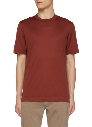 首图 - 点击放大 - ZEGNA - Lightweight Cotton Silk T-Shirt