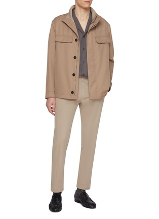 模特儿示范图 - 点击放大 - ZEGNA - Straight Leg Chino Pants